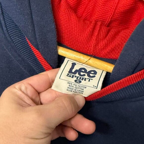 Vintage Tennessee Titans Lee Sport 90s Hoodie Sweatshirt 2XL - Picture 5 of 7